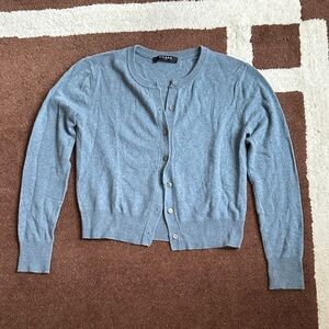 Few Moda CAARA Blue Button-Up Cardigan size M